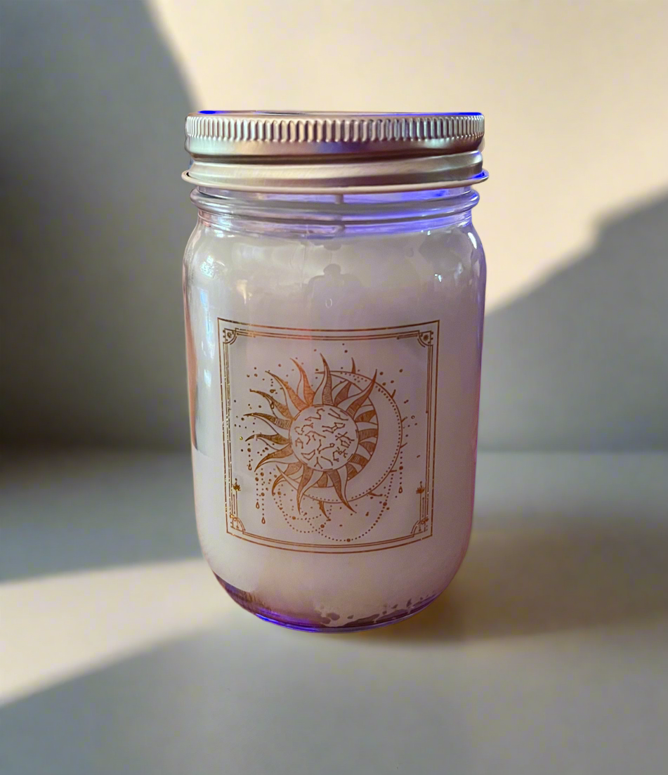 Midsummers Night Scent 14 oz Jar Candle Holly's Hand Poured Hobbies Candle Shop