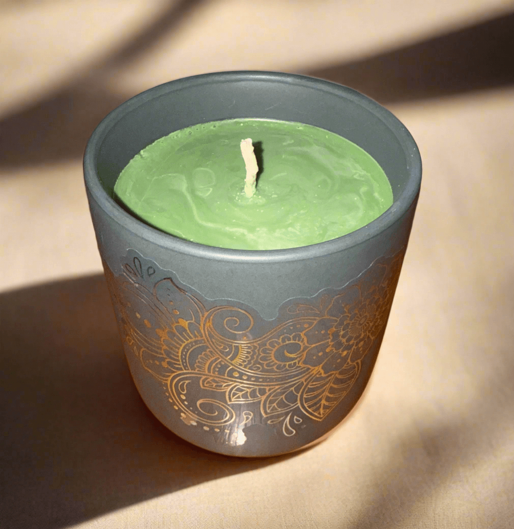 Frosted Pine Scented Gray Nordic Tumbler Candle