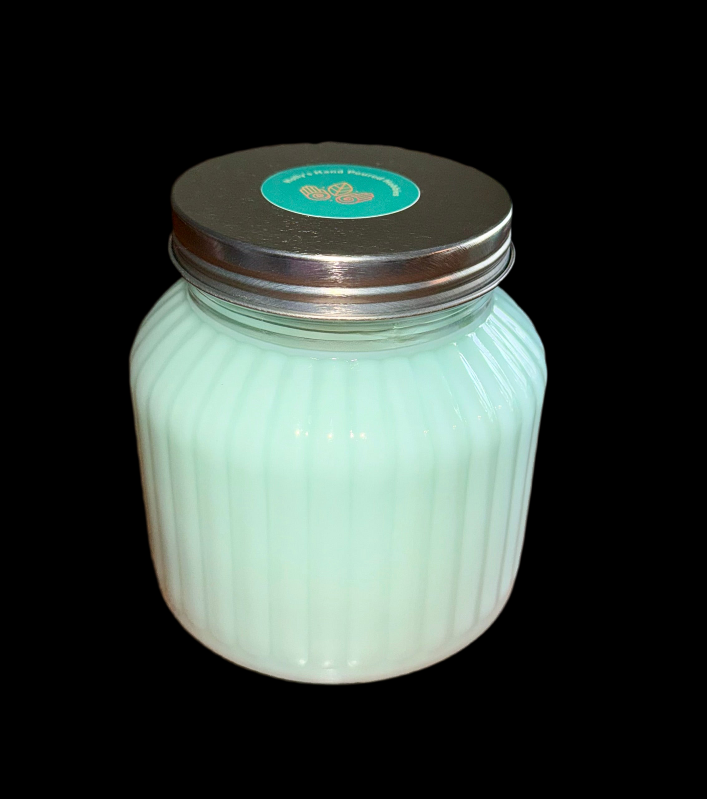 Spa Day Scented Large 24 oz Fluted Glass Jar Candle Hollys Artisan Candle Shop