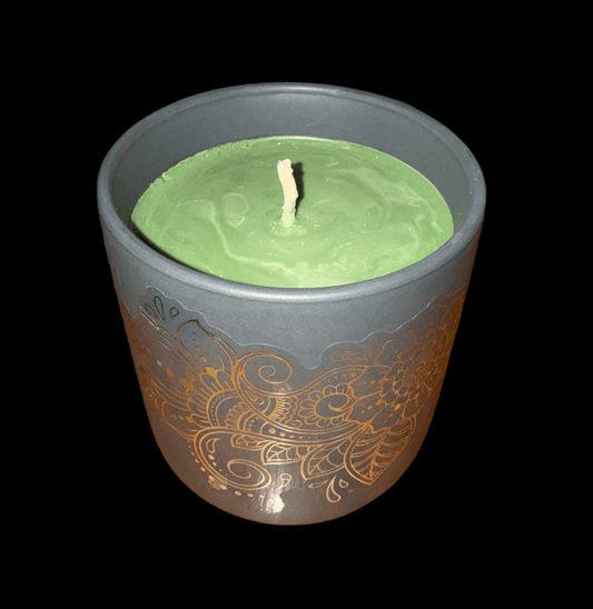 Frosted Pine Scented Gray Nordic Tumbler Candle