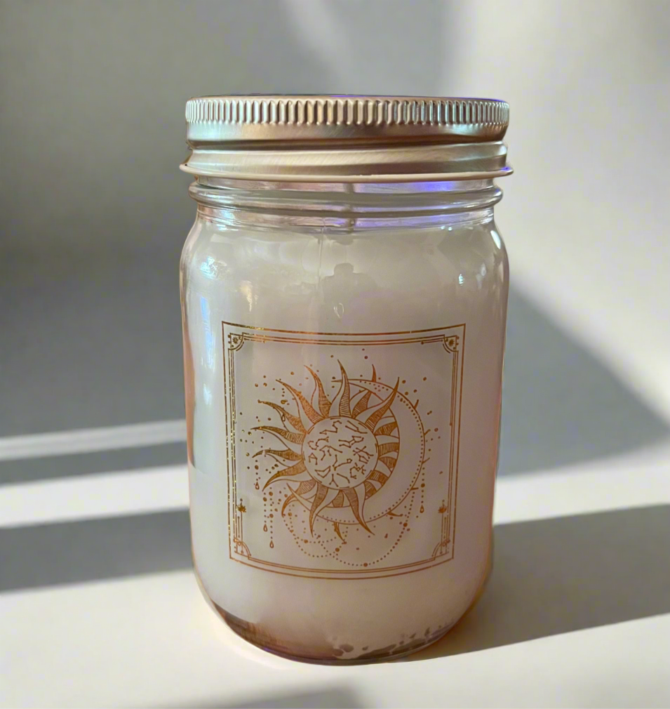 Midsummers Night Scent 14 oz Jar Candle Holly's Hand Poured Hobbies Candle Shop