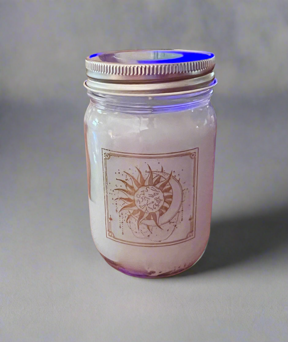 Midsummers Night Scent 14 oz Jar Candle Holly's Hand Poured Hobbies Candle Shop
