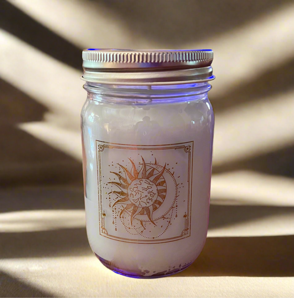 Midsummers Night Scent 14 oz Jar Candle Holly's Hand Poured Hobbies Candle Shop