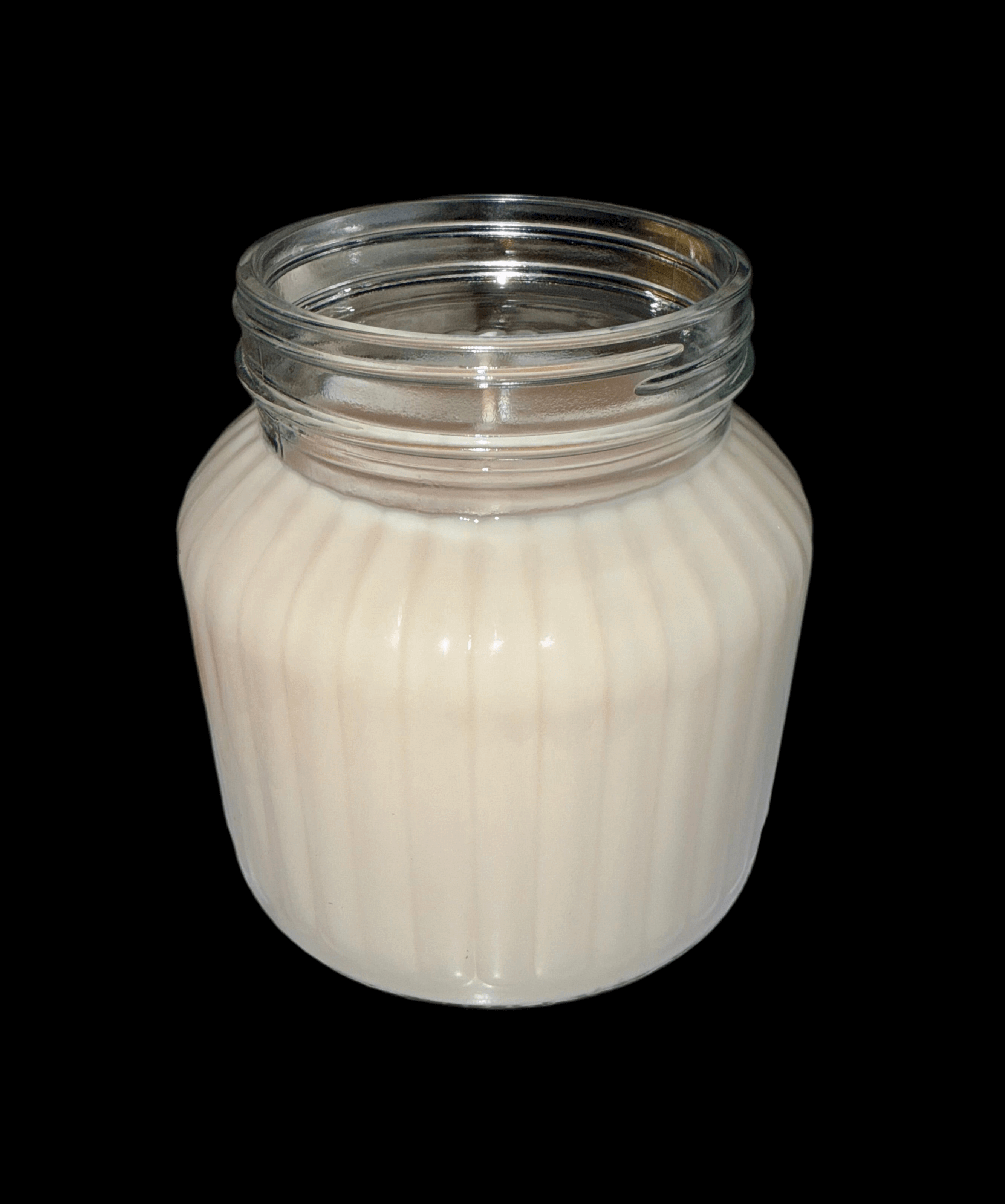 Extra large 24 ounce glass jar candle with the scent Froot Loops.