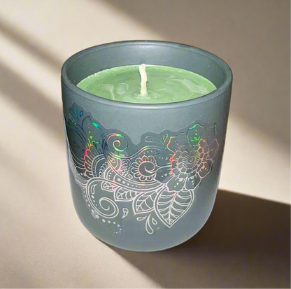 Frosted Pine Scented Gray Nordic Tumbler Candle