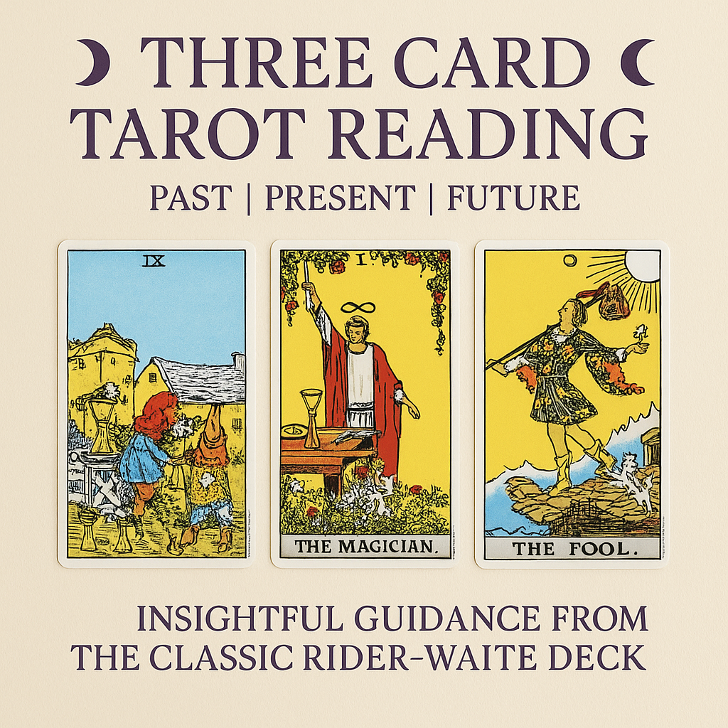 Intuitive 3-Card Tarot Reading – Clarity & Guidance