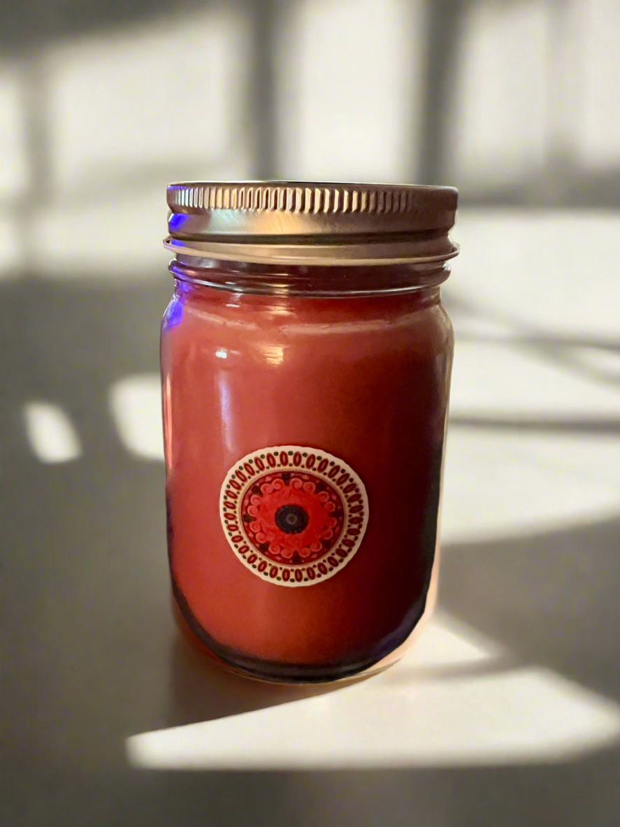 Buy the best-scented soy candles online. Black Cherry Scent 14 oz Jar Candles for sale.