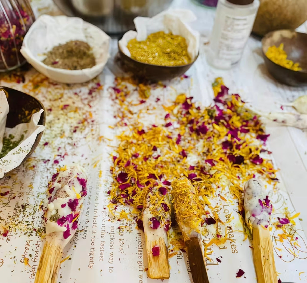 Artisan Dipped Palo Santo Ritual Sticks Set of 8