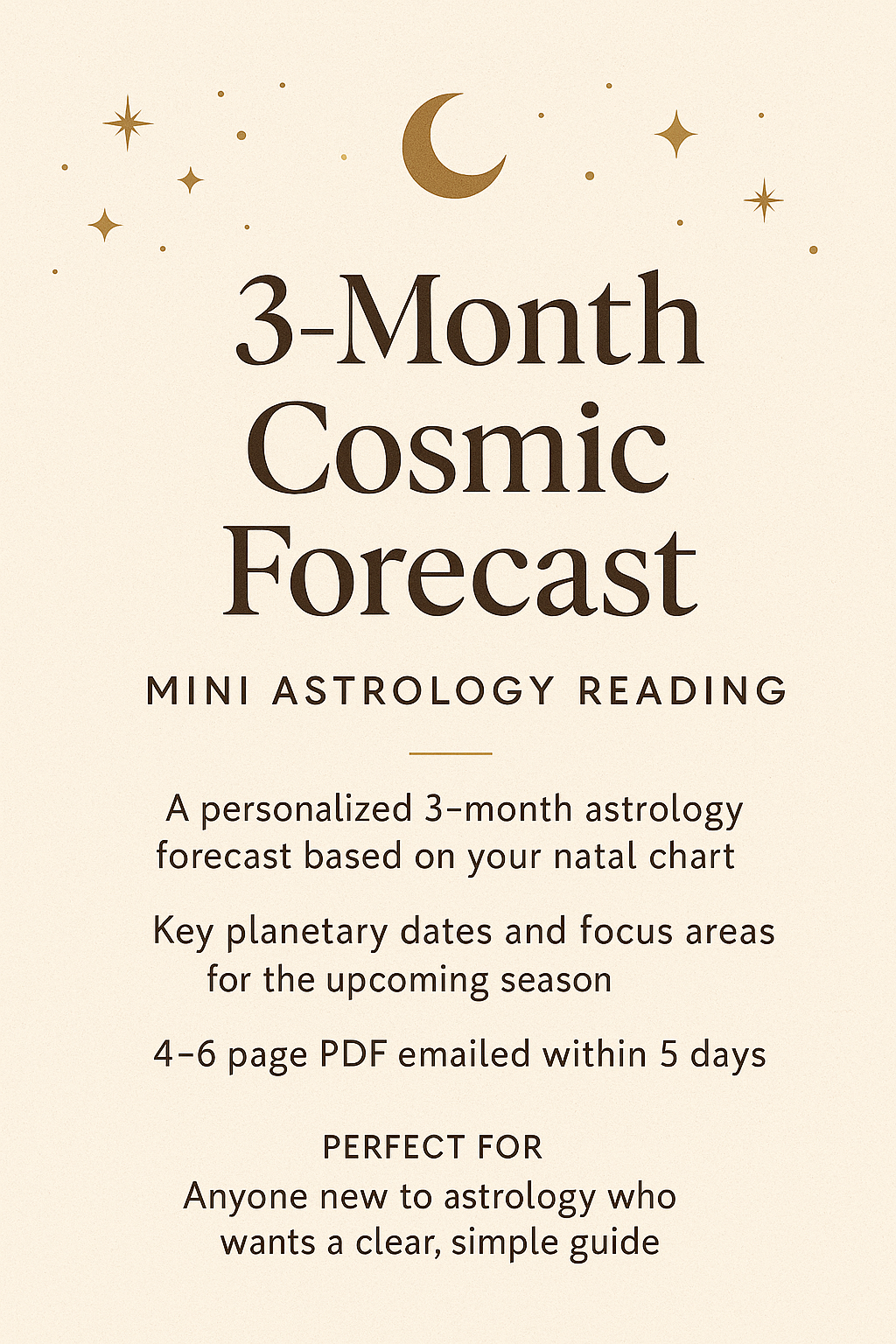 Mini 3 Month Cosmic Forecast Astrology Reading