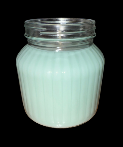 Spa Day Scented Large 24 oz Fluted Glass Jar Candle Hollys Artisan Candle Shop
