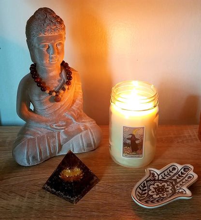 Cozy Glass Jar Candle – Hand-Poured Soy, Clean-Burning Scents Holly's Hand Poured Hobbies Candle Shop