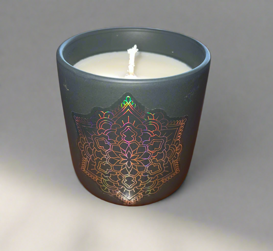 Sea Salt & Cocoa Bean Scented Gray Nordic Tumbler Candle