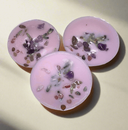 Calming Lavender Scent Spell Melts Infused w/ Amethyst Crystals