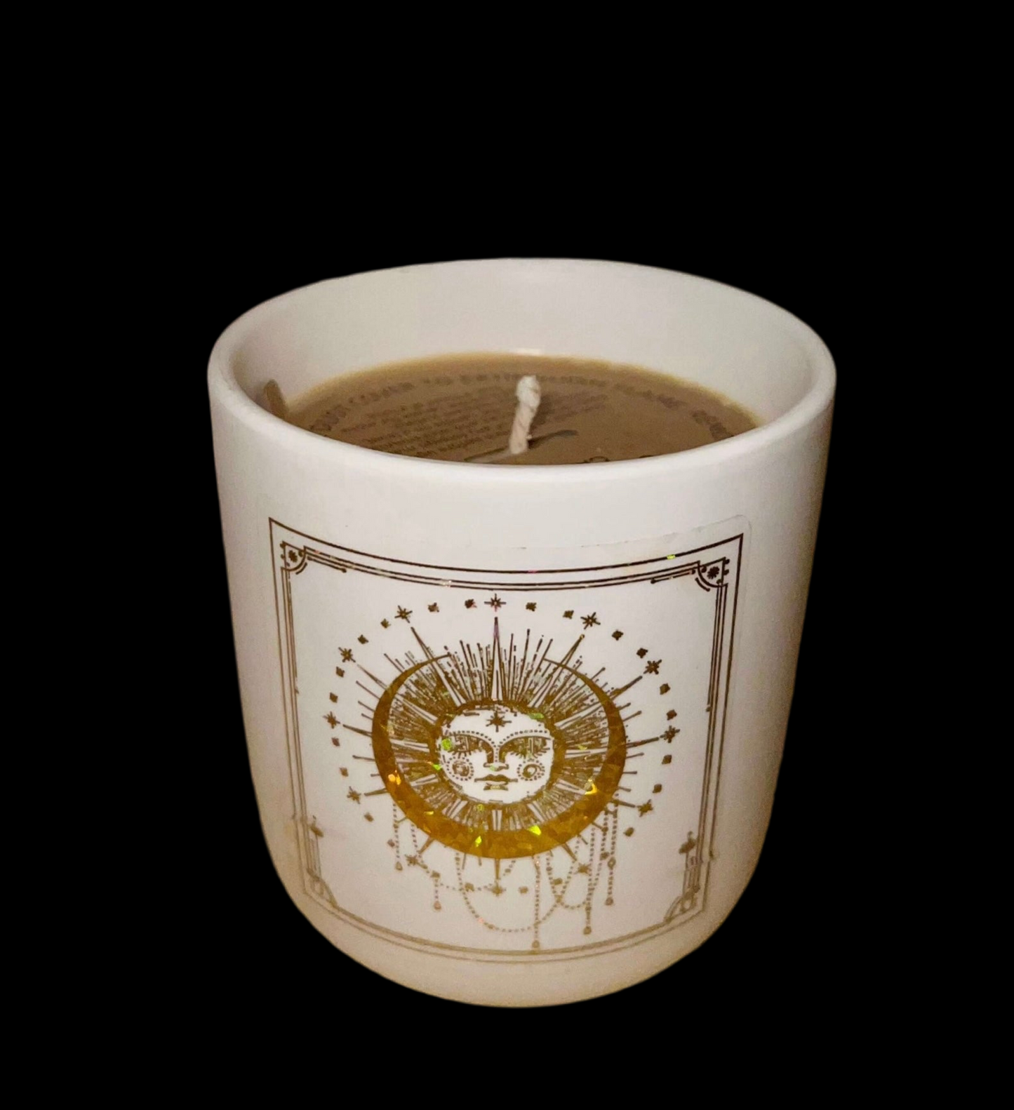 Coffee Bean Scented Soy Candle in a White Nordic Tumbler