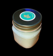Load image into Gallery viewer, Amber Patchouli 8 oz Square Mason Jar Soy Candle
