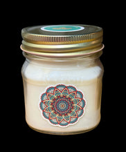 Load image into Gallery viewer, Karma Scent 8 oz Square Mason Jar Soy Candle
