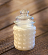 Load image into Gallery viewer, Frosted Pine Scent Old Fashioned Jar Candle
