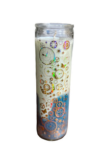 Blue Volcano Scent Steampunk 7-Day Prayer Candle