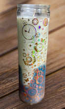 Load image into Gallery viewer, Blue Volcano Scent Steampunk Prayer Candle
