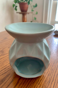 Ceramic Tea Light Wax Warmer for Wax Melts-Holly's Hand Poured Hobbies Candle Shop