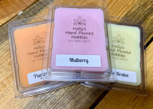 3 oz Hand Poured Nontoxic Scented Soy Wax Melts-Holly's Hand Poured Hobbies Candle Shop